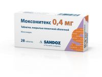 Моксонитекс 0,4мг таблетки покрытые плёночной оболочкой №28 (SALUTAS PHARMA GMBH)